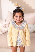 Girls Lemon Rosebud Cardigan