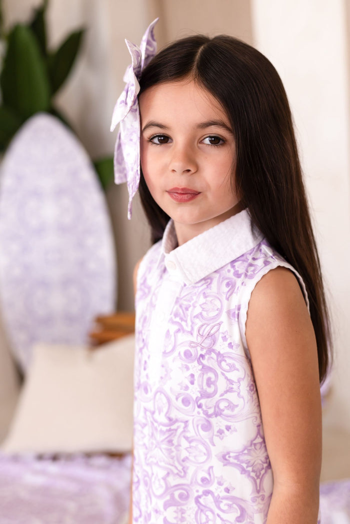 Girls Lilac Capri Tennis Dress
