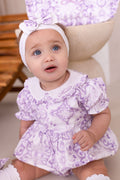 Girls Lilac Personalised Capri Romper