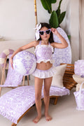 Girls Lilac Personalised Capri Two Piece