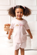 Girls Personalised Pink Patisserie Pals Short Set