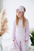 Girls Personalised Sweet Dreams Seersucker Eyemask