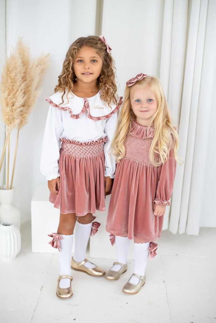 Girls Pink Luxe Socks