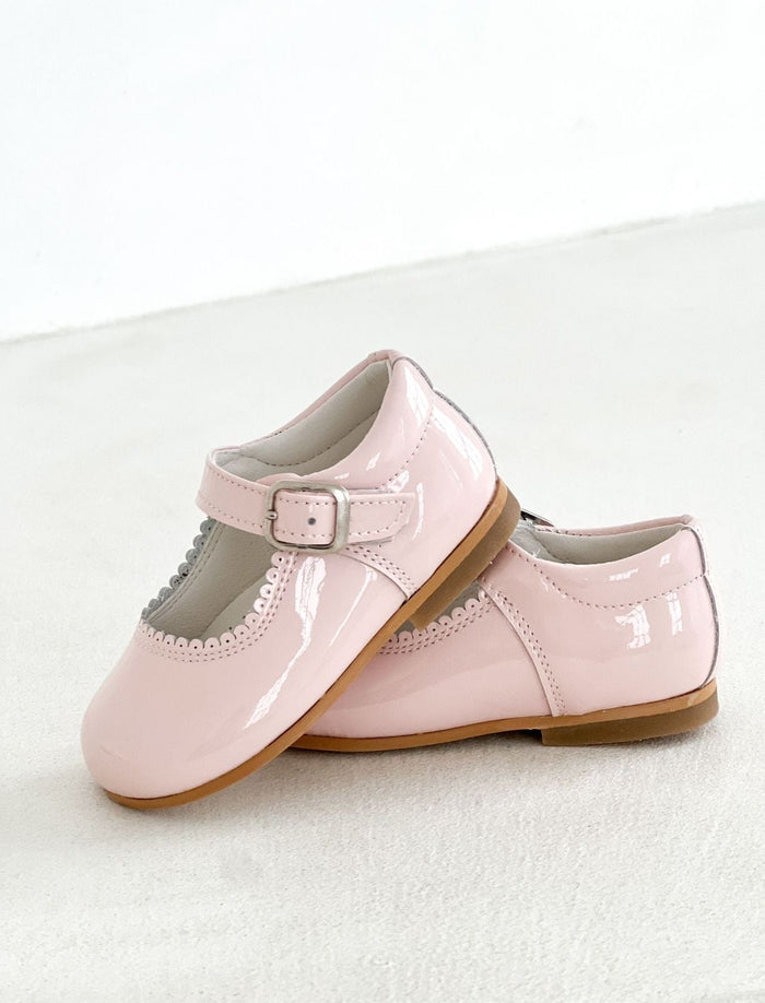 Girls Pink Mary Jane Buckle Shoe