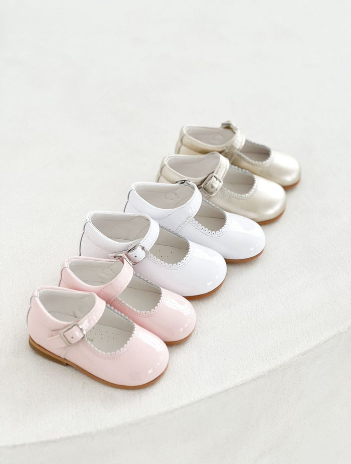 Girls Pink Mary Jane Buckle Shoe