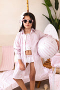Girls Pink Personalised Beach Bebé Beach Shirt