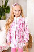Girls Pink Personalised Riviera Muse Gilet