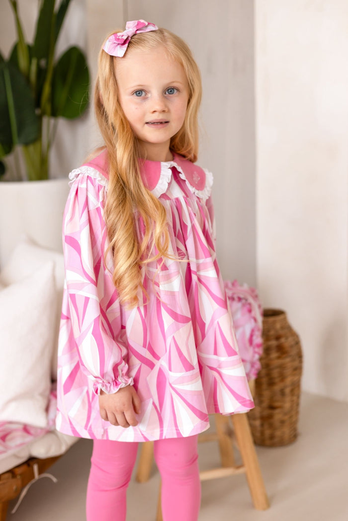 Girls Pink Personalised Riviera Muse Loungewear