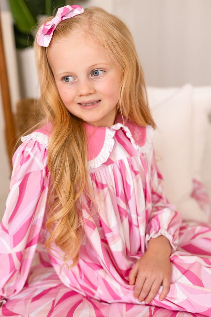 Girls Pink Personalised Riviera Muse Loungewear