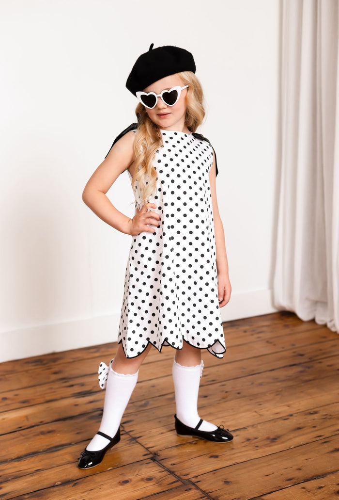Girls Polka Dot Chic Dress