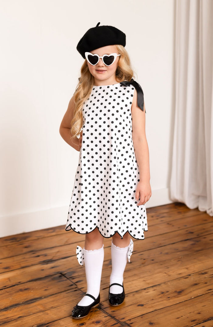 Girls Polka Dot Chic Dress