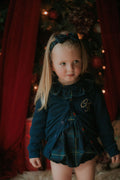 Girls Royal Navy Tartan Headband