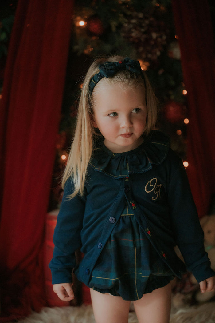 Girls Royal Navy Tartan Headband