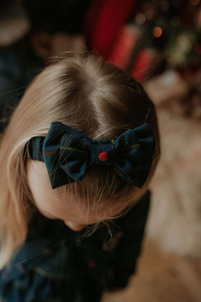 Girls Royal Navy Tartan Headband