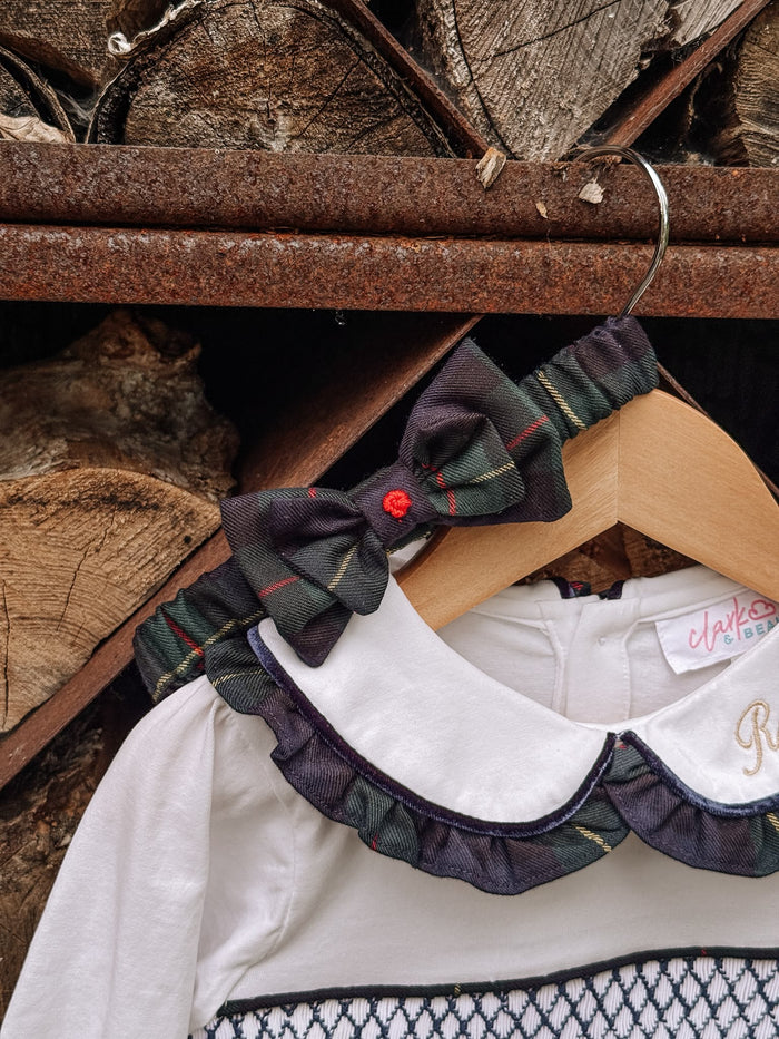 Girls Royal Navy Tartan Headband