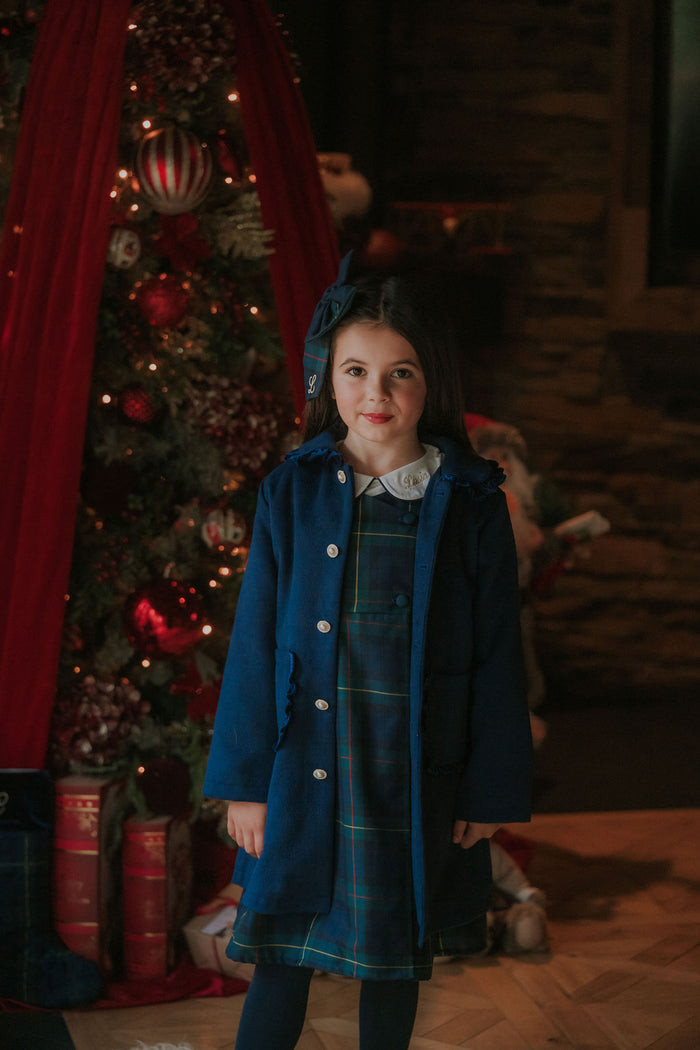 Girls Royal Navy Winter Coat
