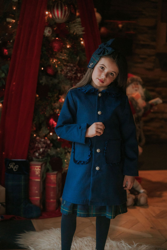 Girls Royal Navy Winter Coat