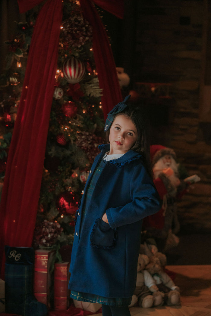 Girls Royal Navy Winter Coat