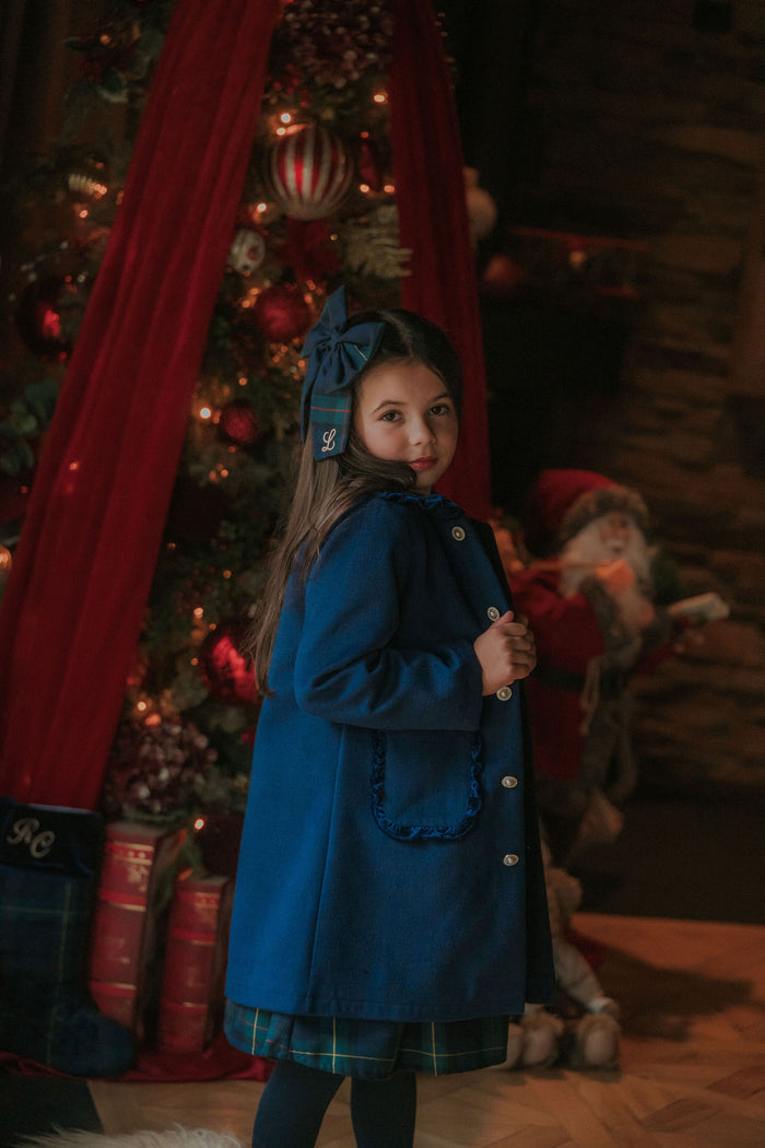 Girls Royal Navy Winter Coat