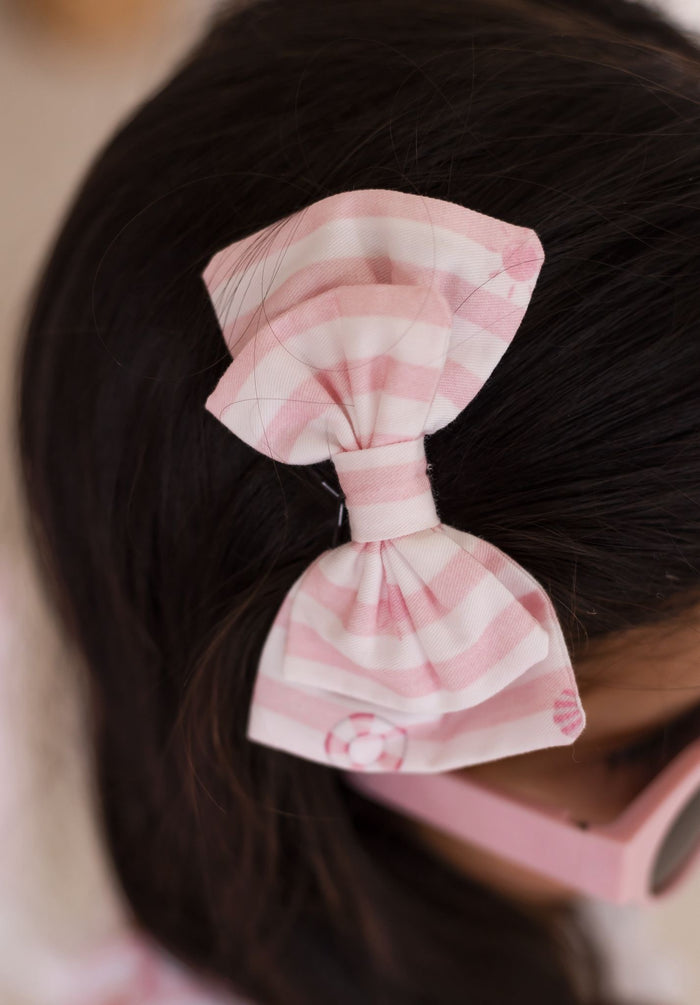 Girls Small Pink Beach Bebé Hairbow