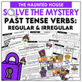 Halloween Past Tense Verb Escape Room – Regular & Irregular Verbs Mystery Game - Hot Chocolate Teachables
