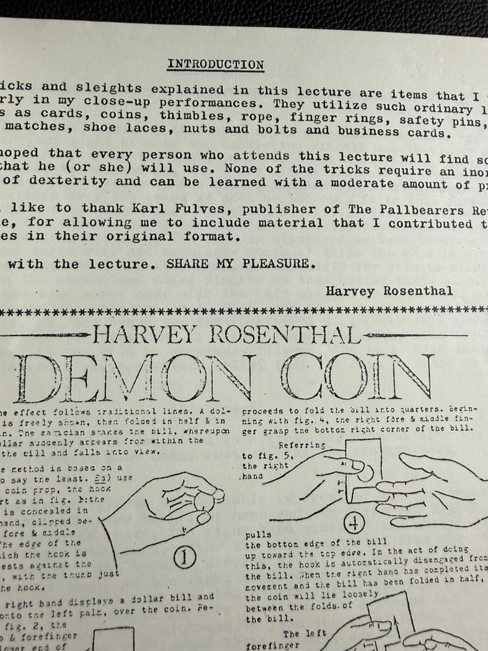 Harvey Rosenthal Lecture Notes