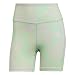 adidas Hyperglam Aeroready Training High-Rise Marble-Print Tight Shorts Women's, Multicolor