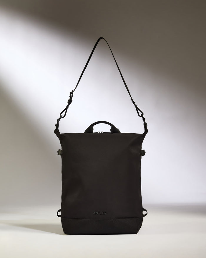 a black bag with a strap