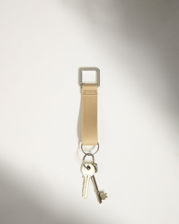 a key chain with a keyring