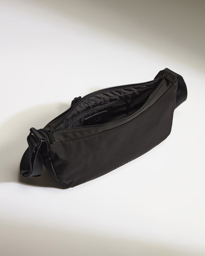 a black bag with a strap