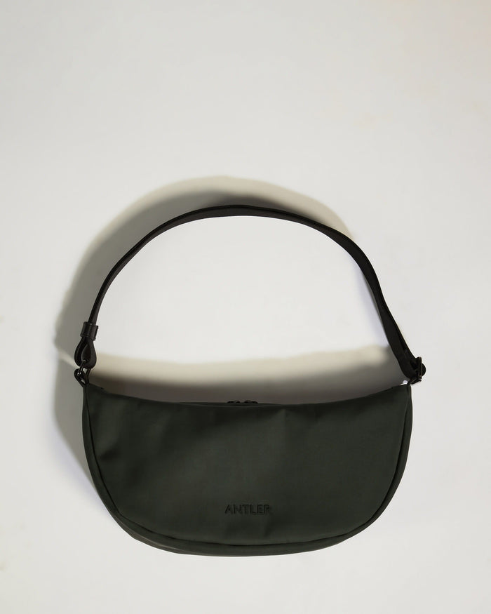 a black bag on a white background