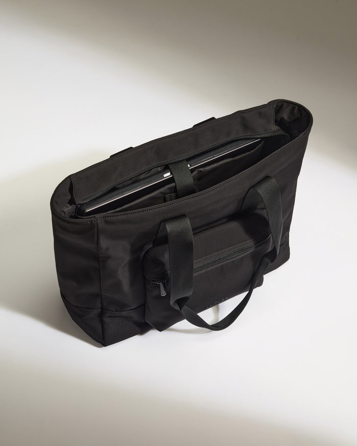 a black bag with a strap