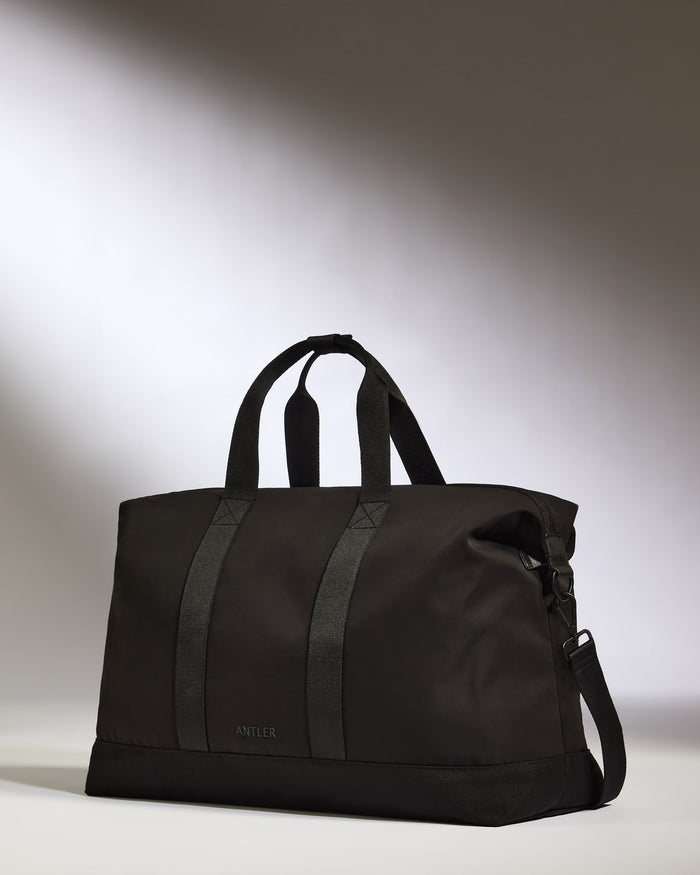 a black bag with a strap
