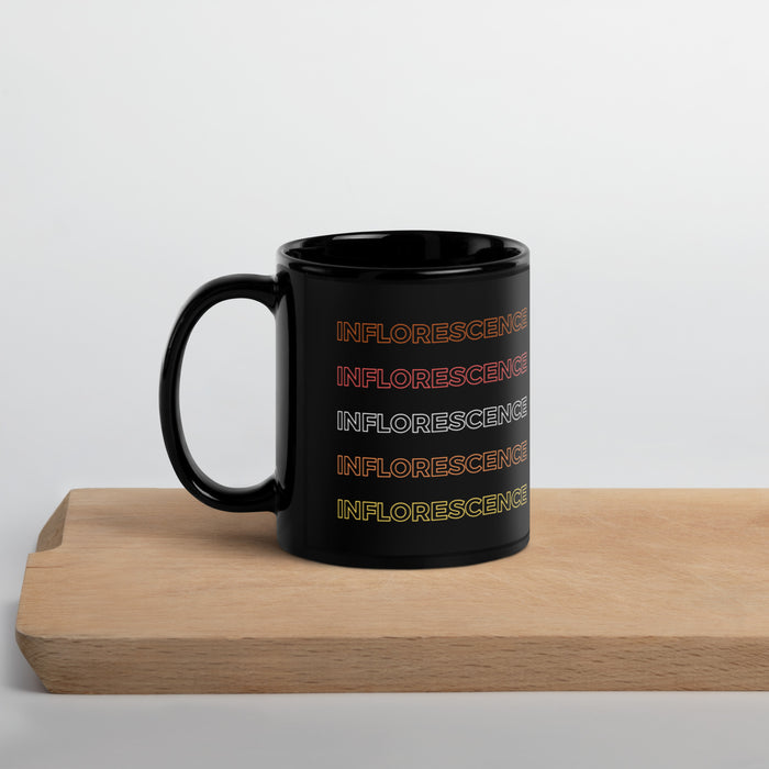 Inflorescence (Multicolor) Botanical Science Black Glossy Mug