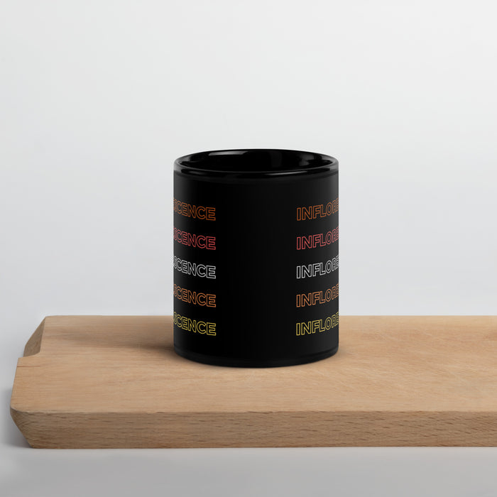 Inflorescence (Multicolor) Botanical Science Black Glossy Mug