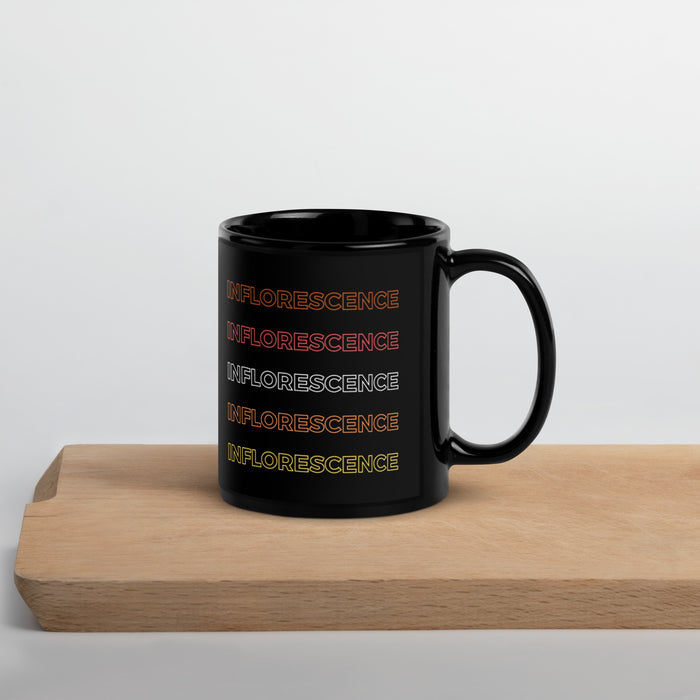 Inflorescence (Multicolor) Botanical Science Black Glossy Mug