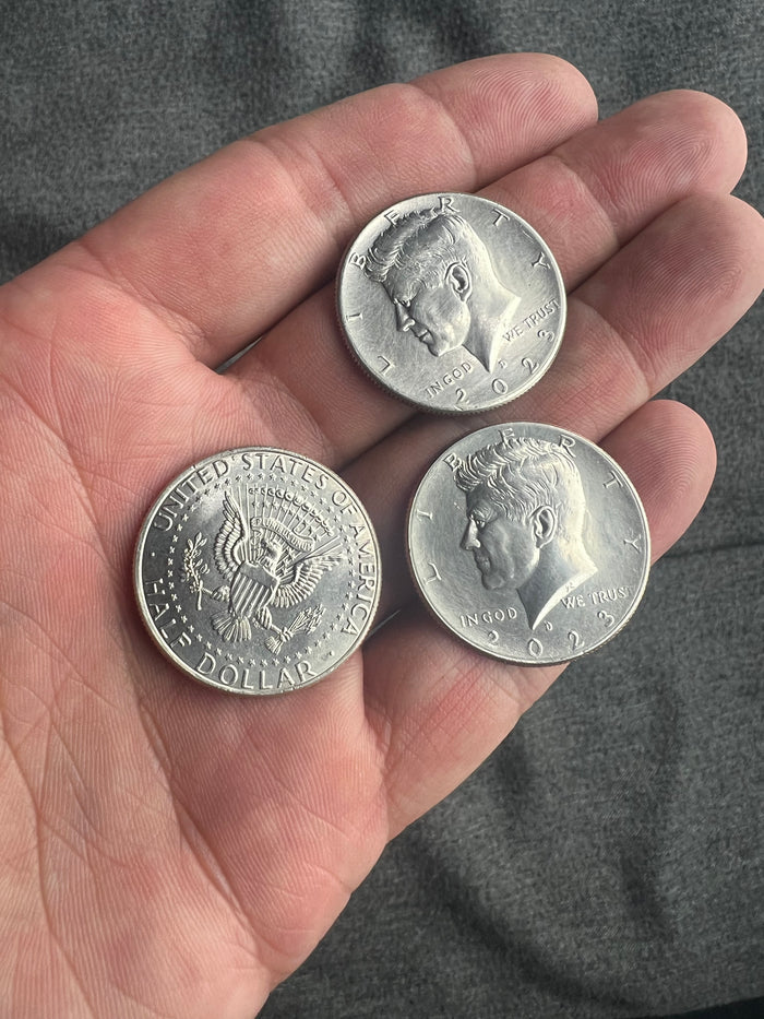 JFK Dual Position Triple Split Coin Set