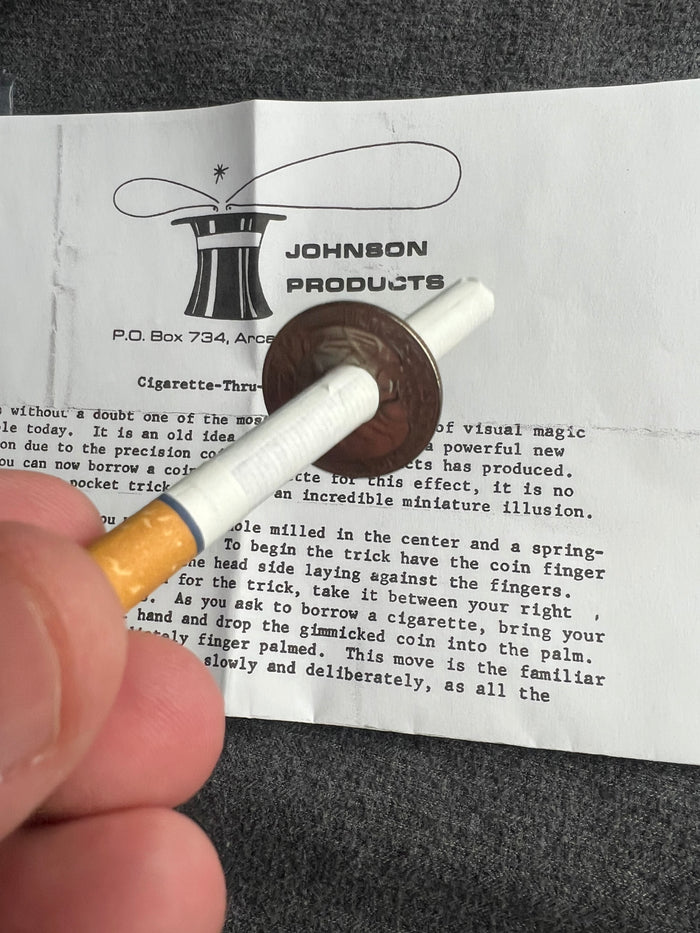 Johnson Cigarette Thru Quarter