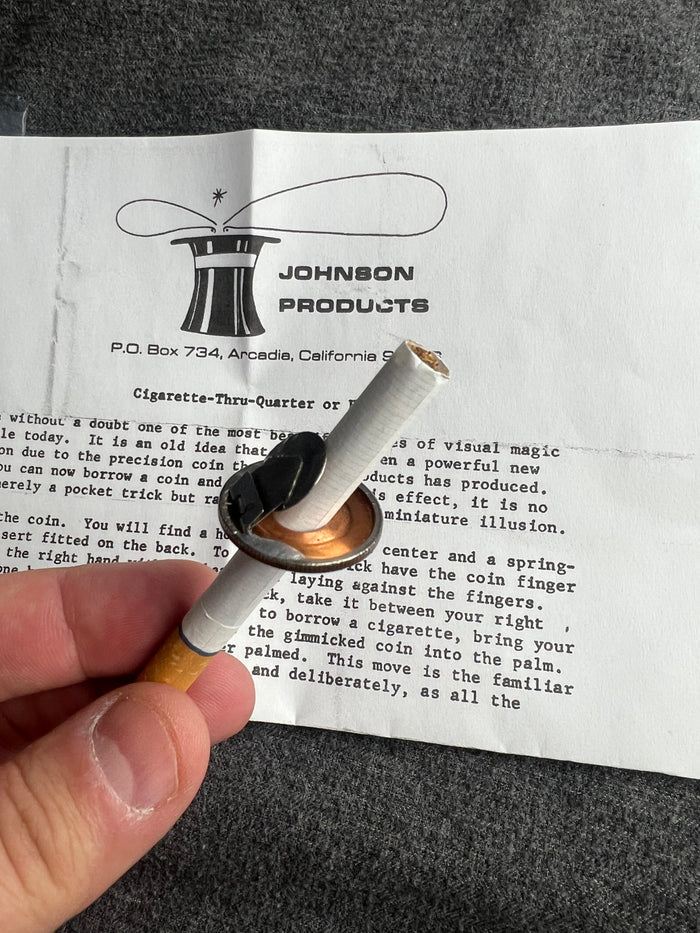 Johnson Cigarette Thru Quarter