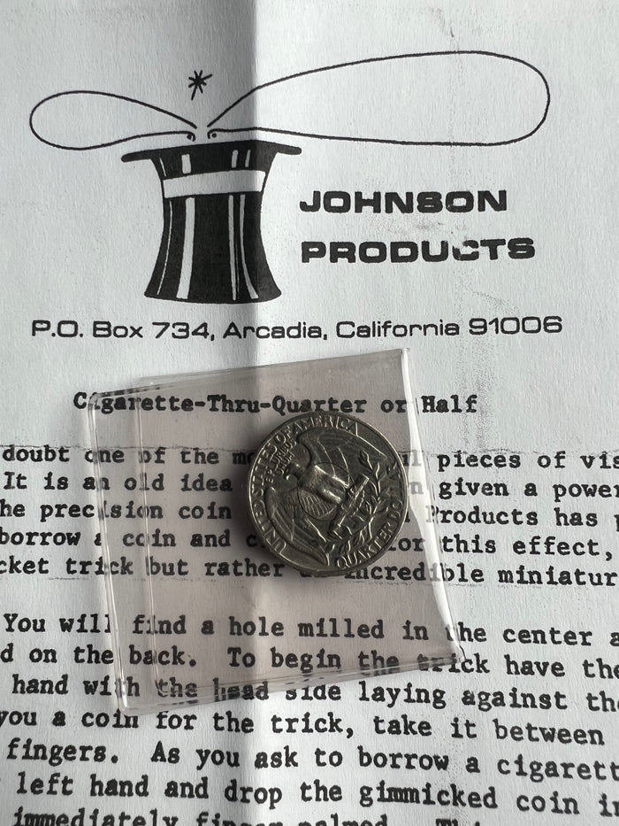 Johnson Cigarette Thru Quarter