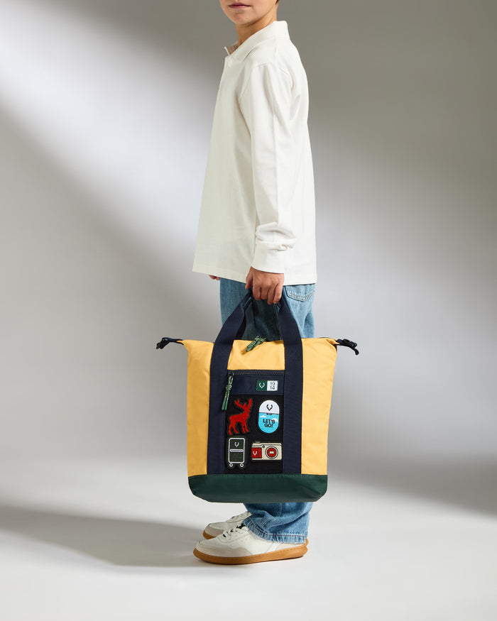 a person holding a bag