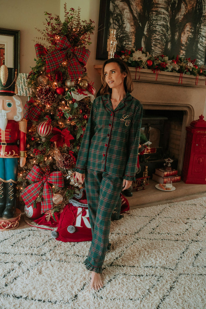 Ladies Emerald Tartan Pyjamas