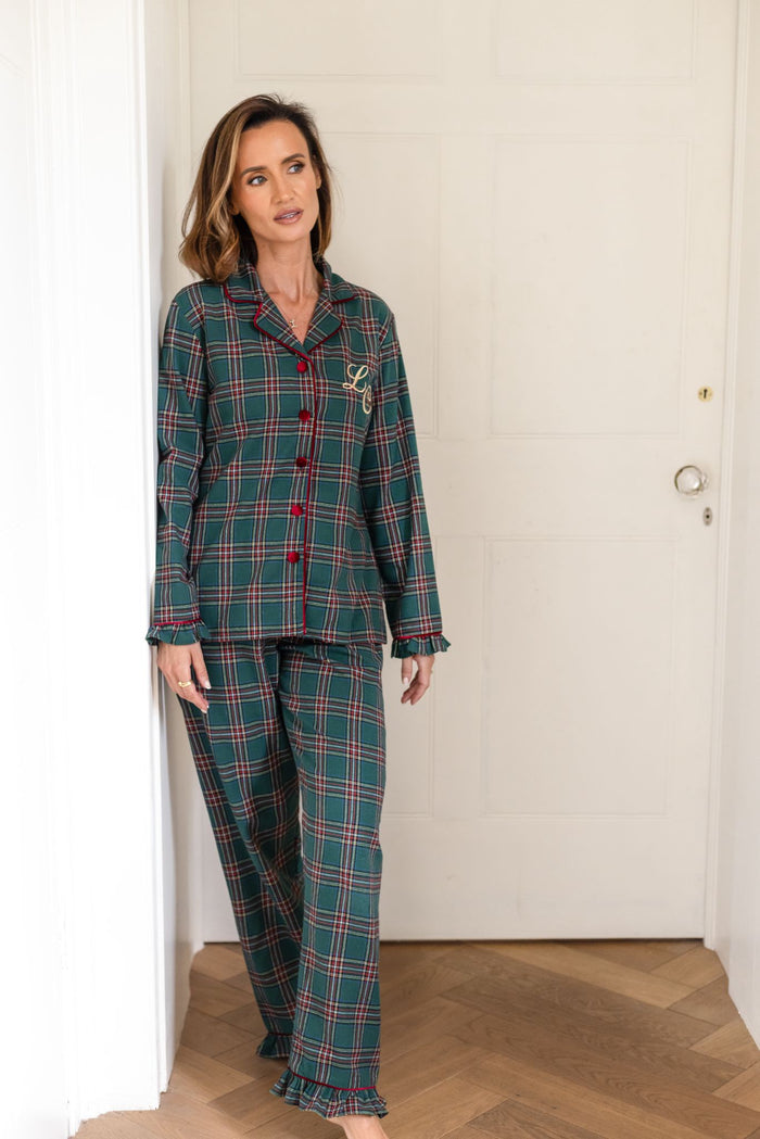 Ladies Emerald Tartan Pyjamas