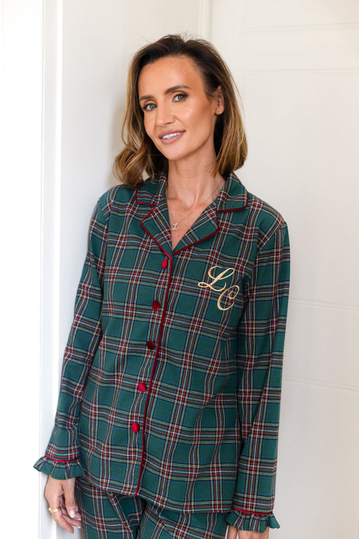 Ladies Emerald Tartan Pyjamas