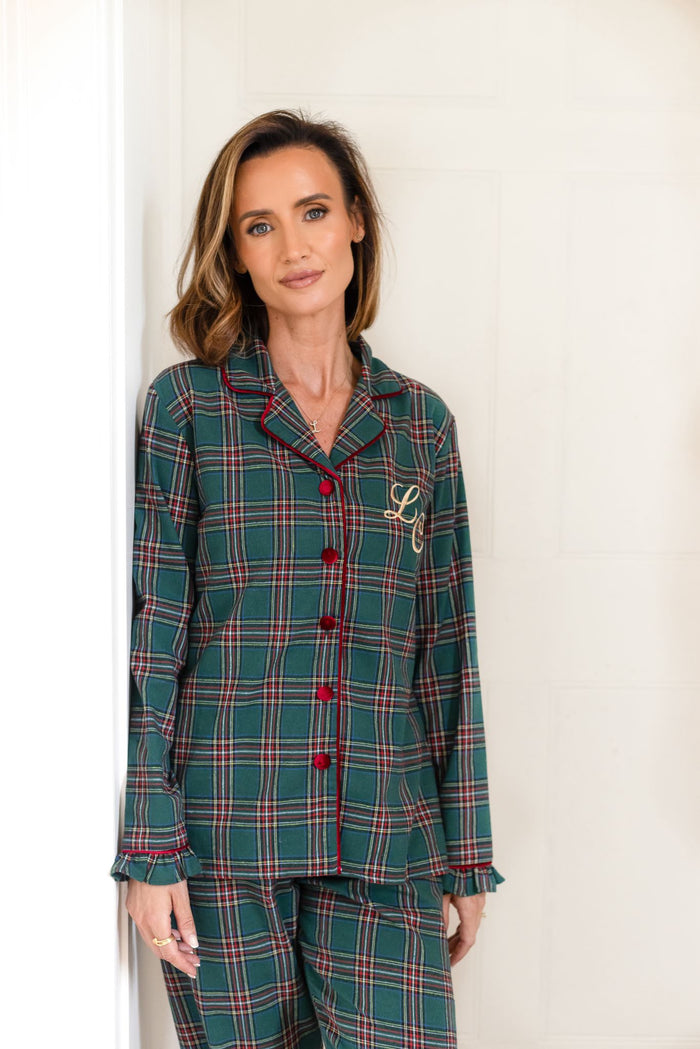 Ladies Emerald Tartan Pyjamas