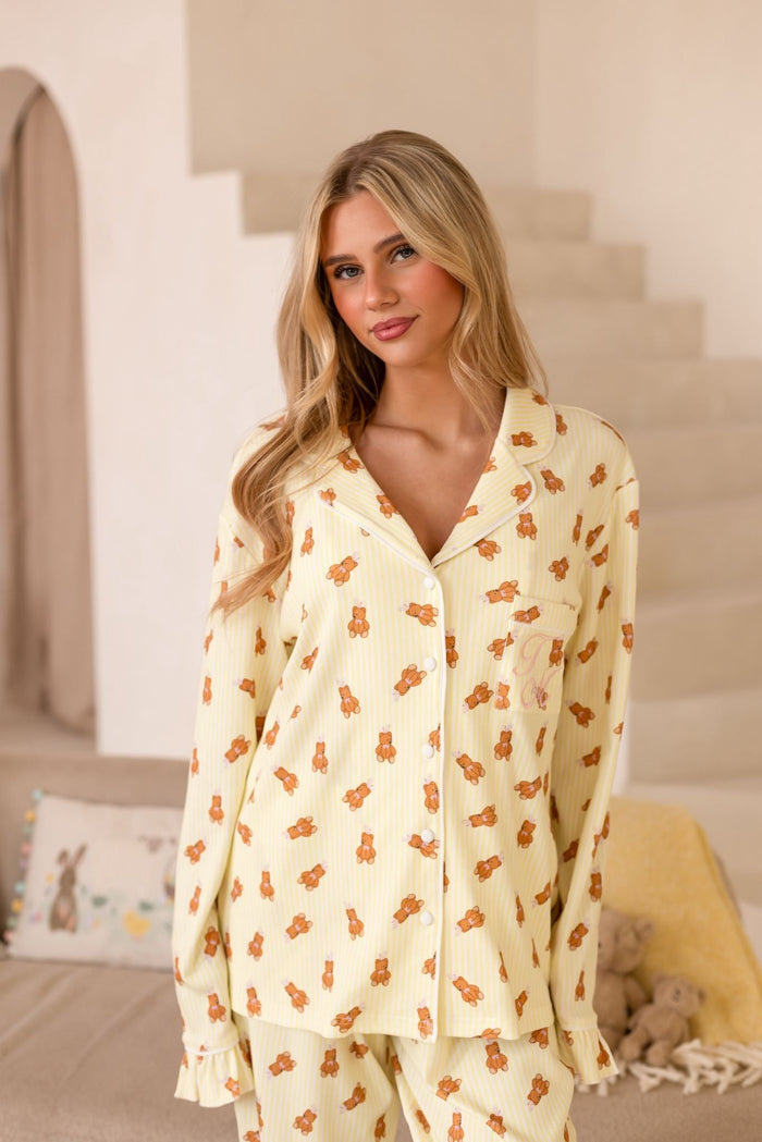 Ladies Lemon Roux Bear Pyjamas