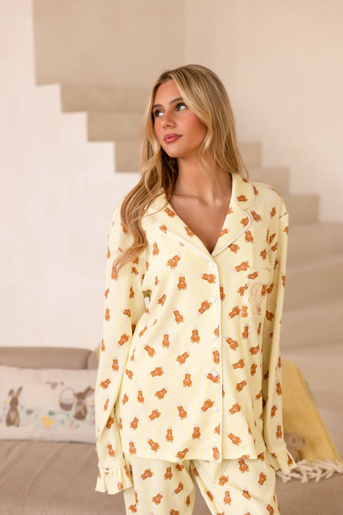 Ladies Lemon Roux Bear Pyjamas