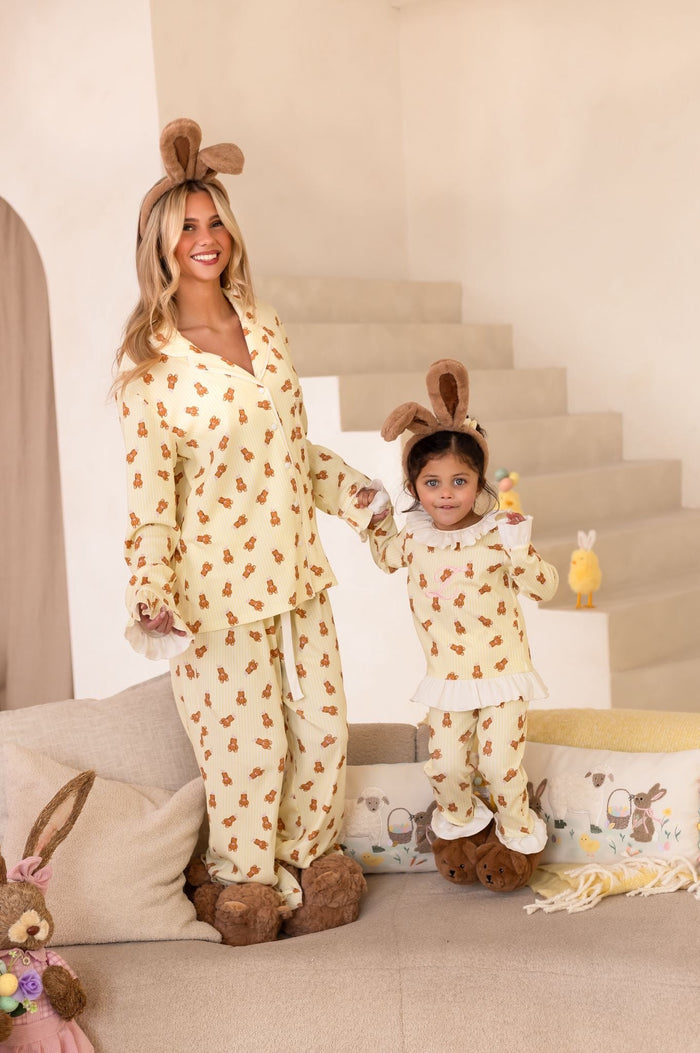 Ladies Lemon Roux Bear Pyjamas