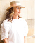 Ladies White Puff Sleeve Tunic Style Top