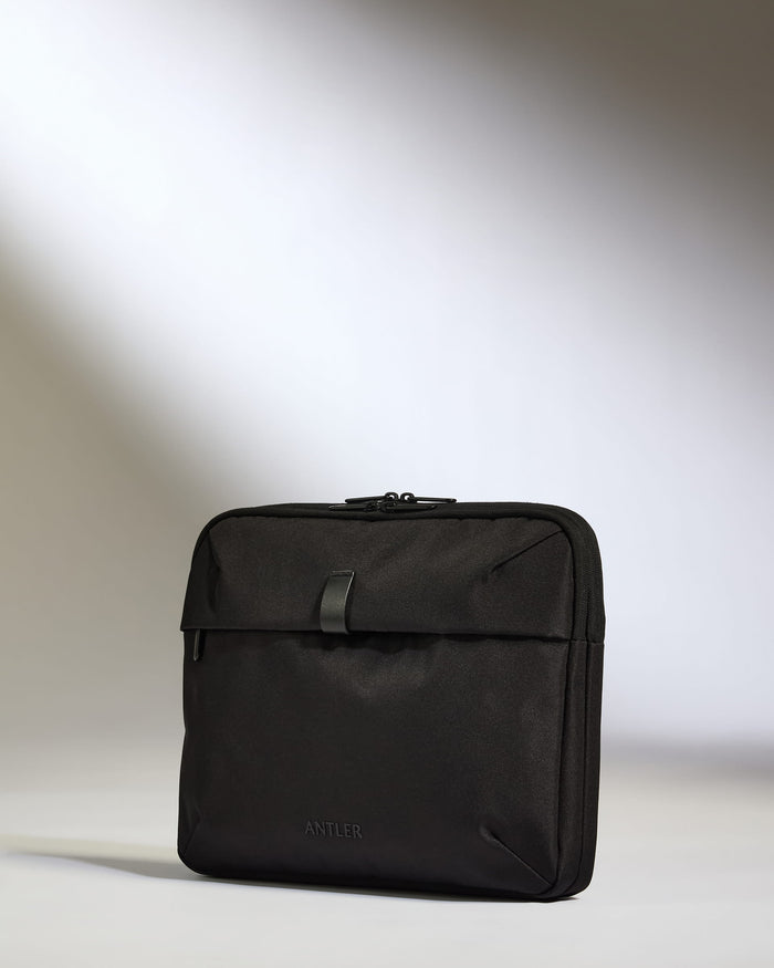 a black bag on a white background
